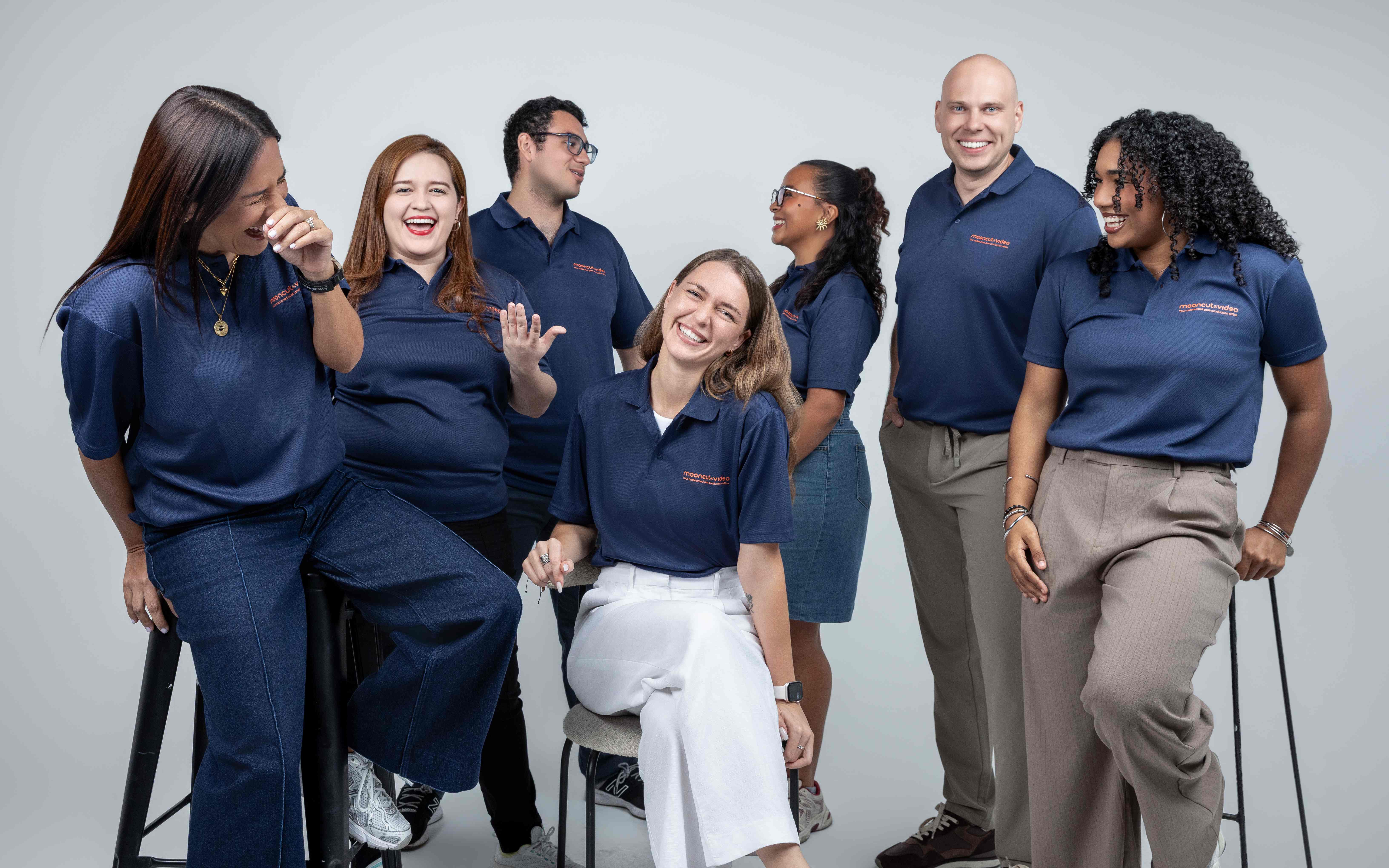 Mooncut team laughing